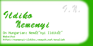 ildiko nemenyi business card